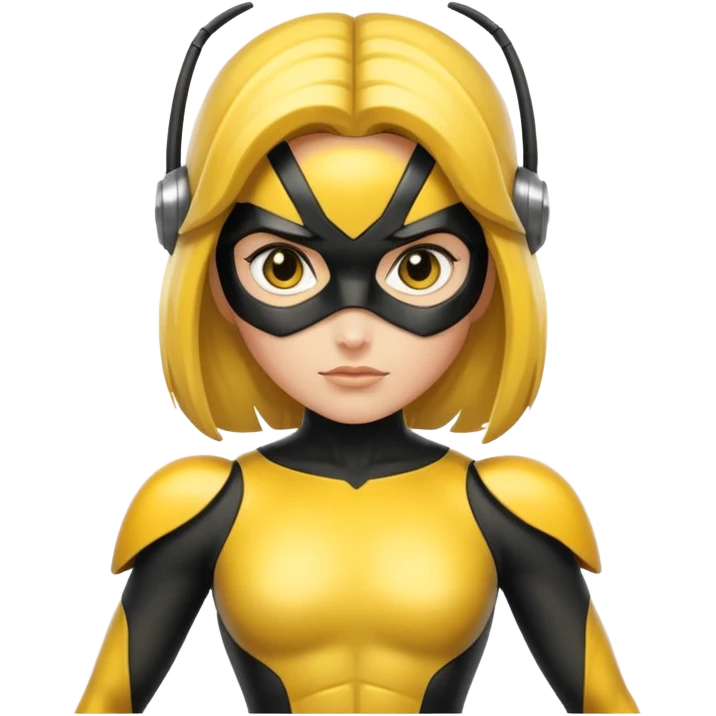 Bumblebee superhero female  emoji