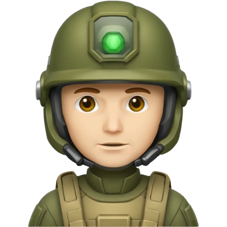 soldier with masterchief helmet emoji
