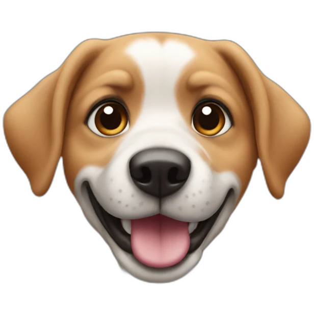 Cachorro goando emoji