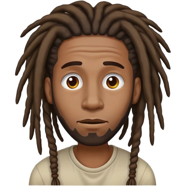 realistic black guy with dreads nodding his head emoji