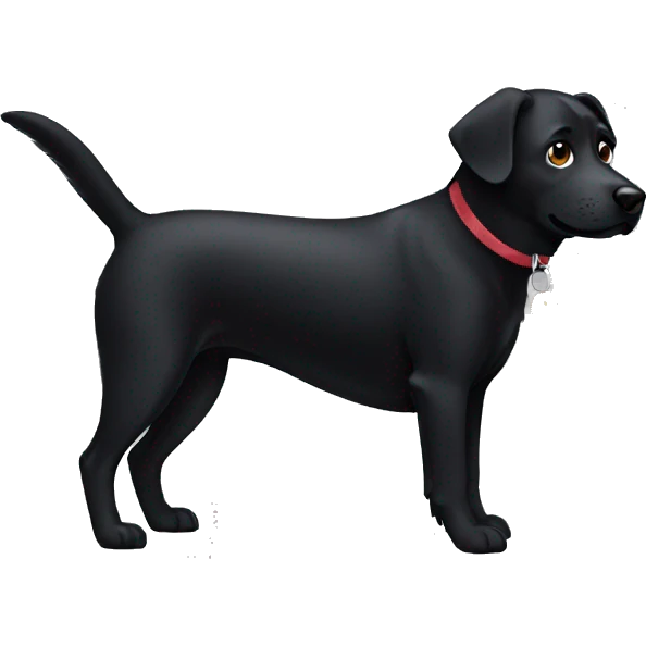 Black dog emoji