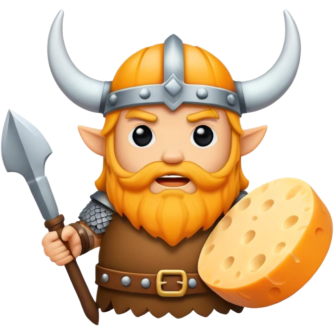 Cheddar Cheese Viking emoji