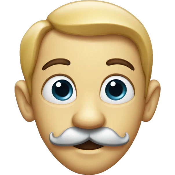 Pinocchio with mustach emoji