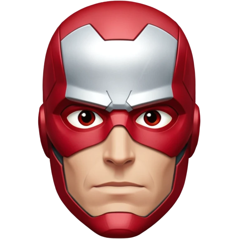 Vision marvel, red face from captain america: civil war emoji