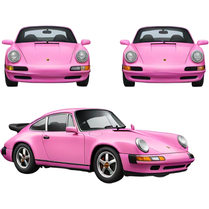 Pink Porsche emoji