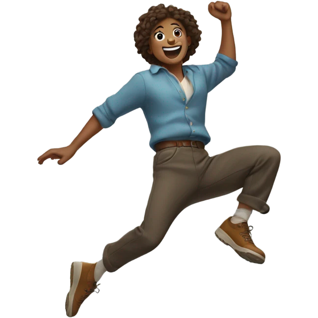 Jumping for joy emoji