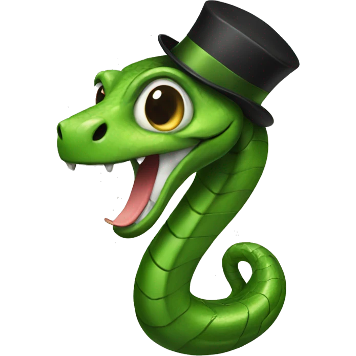 Dapper snake emoji