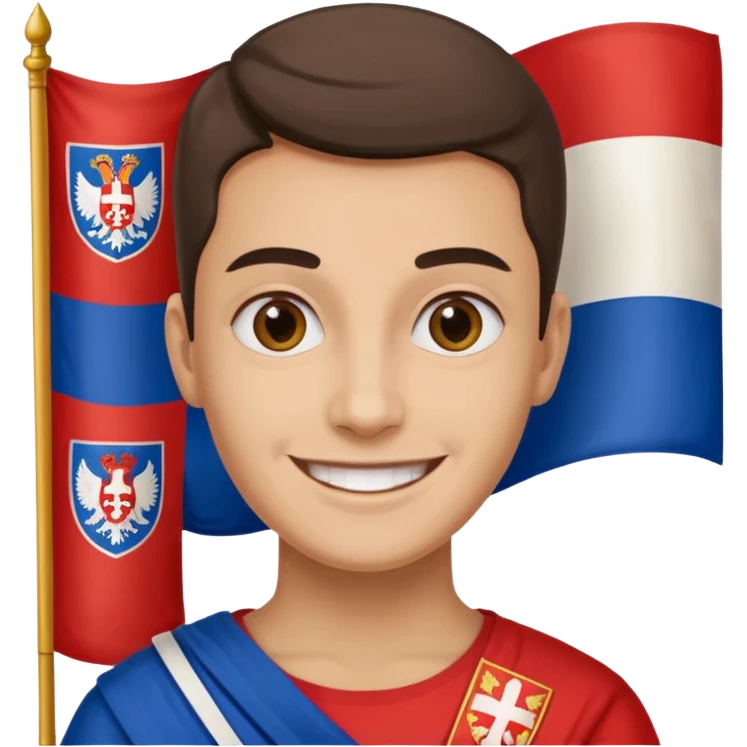 make me a emoji with serbian empire a  f emoji