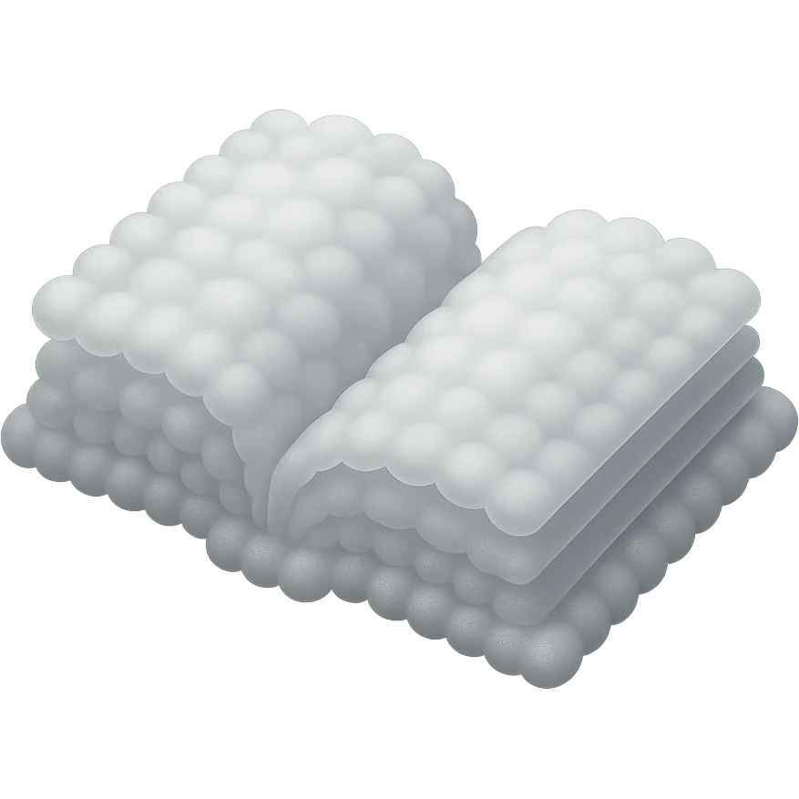 thick open book made entirely of small very bright white fluffy convex clouds, matte glass style emoji