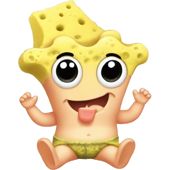 cute baby sponge bob emoji