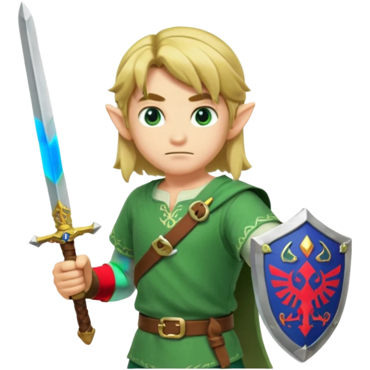 nintendo Link with his sword emoji