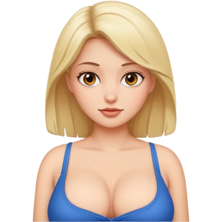 deep girl have a big boobs emoji