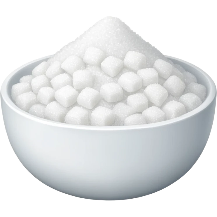 white sugar in bowl emoji