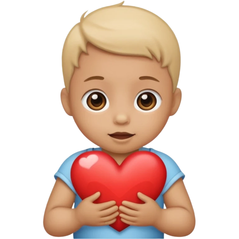 Baby and heart emoji
