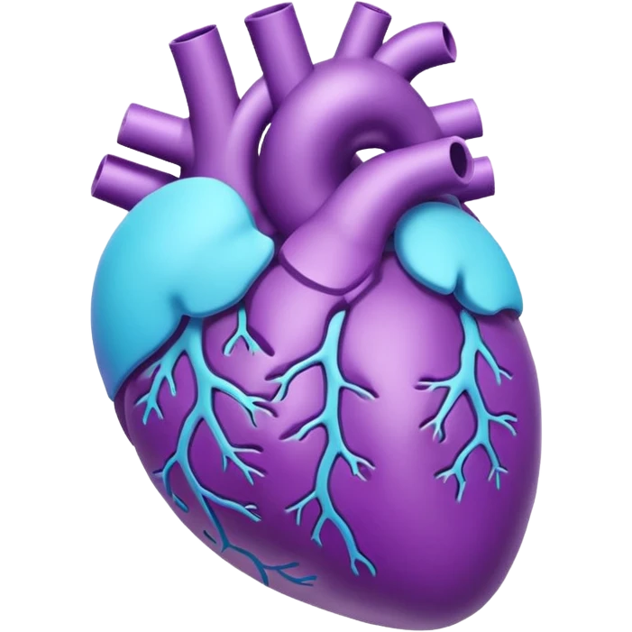 Breathing 3d Icon with color of A781F3 emoji