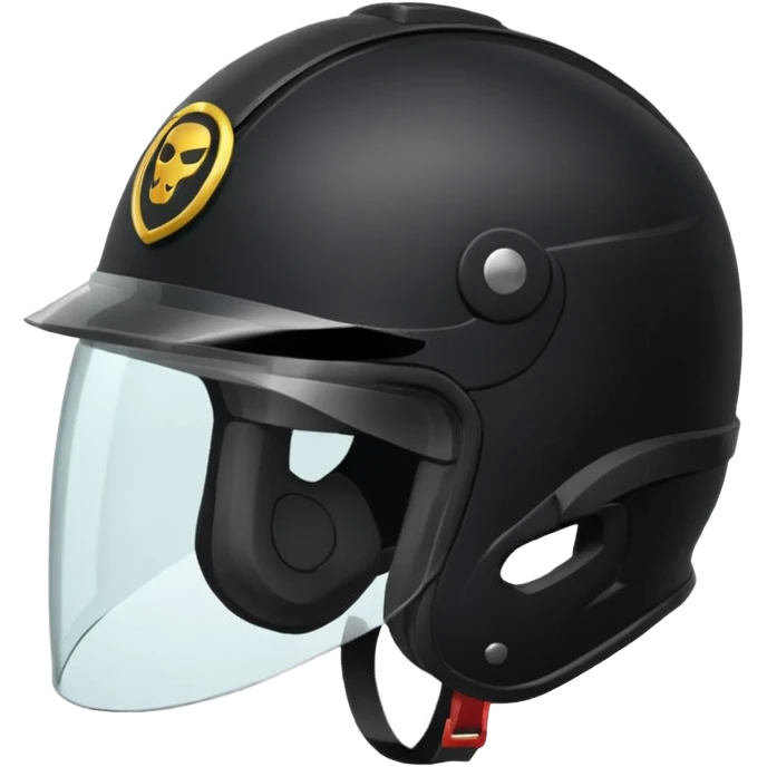 Rider helmet black matte at the back theres ribbon attached for female rider it is a full face only do not include the lady emoji