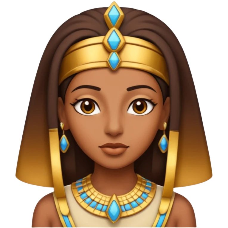 Pharaoh  female face character face only front face

 emoji