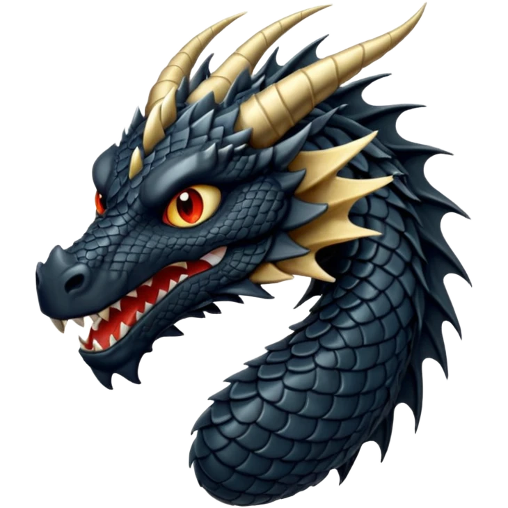 black dragon emoji
