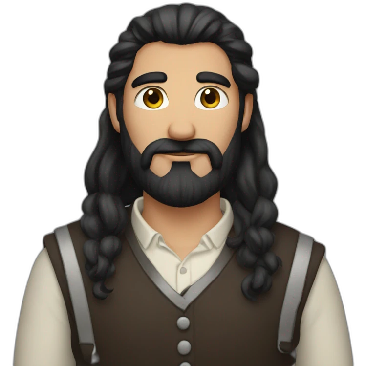 dark-beard-hair-and-eyes emoji
