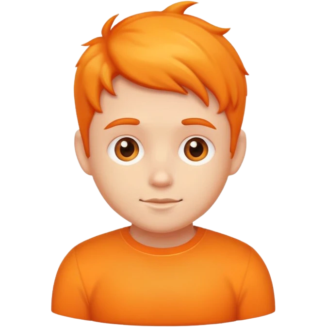 Cute little orange gay  emoji