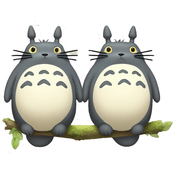 Totoro sentado emoji