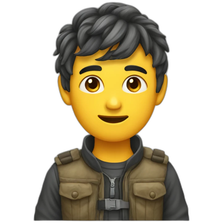 Žirafa s batohem emoji