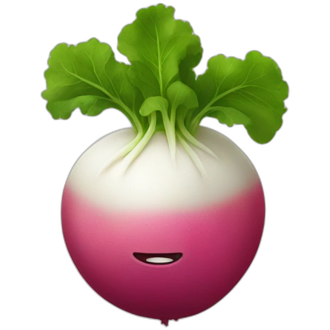 Radish without a face emoji