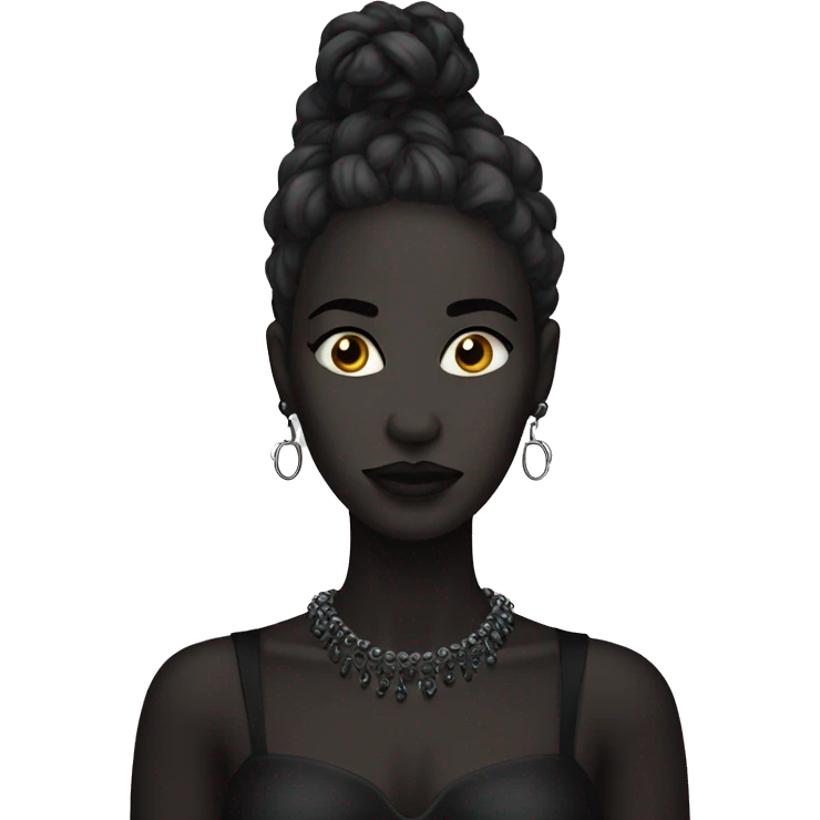 dark beauty with piercings emoji