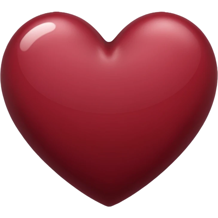 Maroon heart with no background emoji