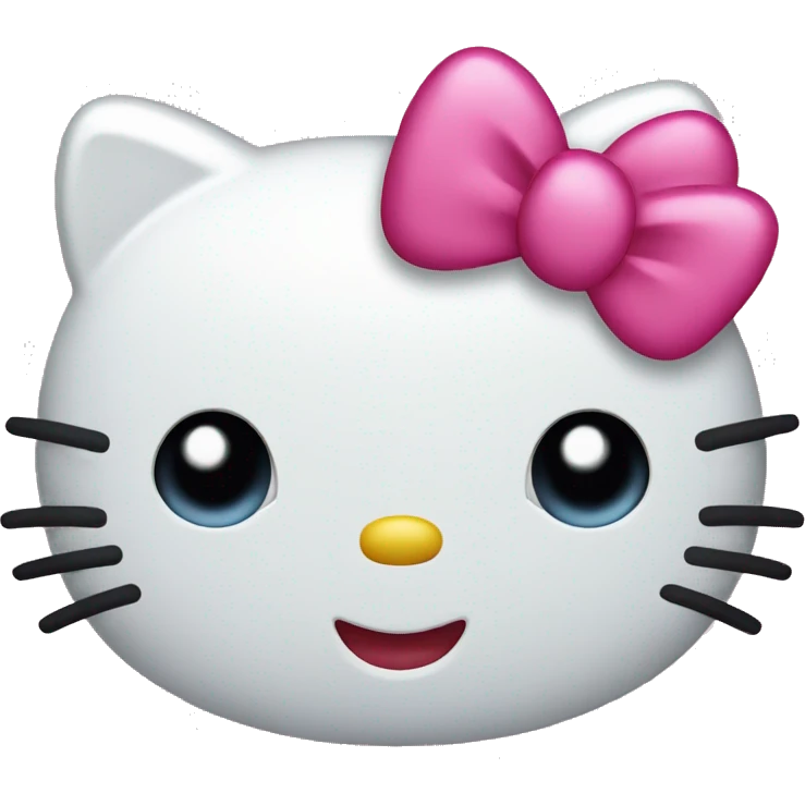 Hello kitty happy emoji face  emoji