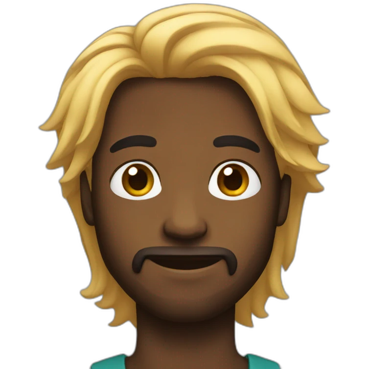 Long hair black guy emoji