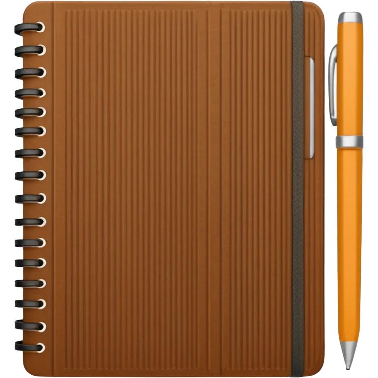 Corduroy textured notebook ridges emoji