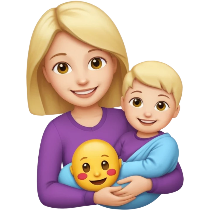 woman holding baby emoji emoji