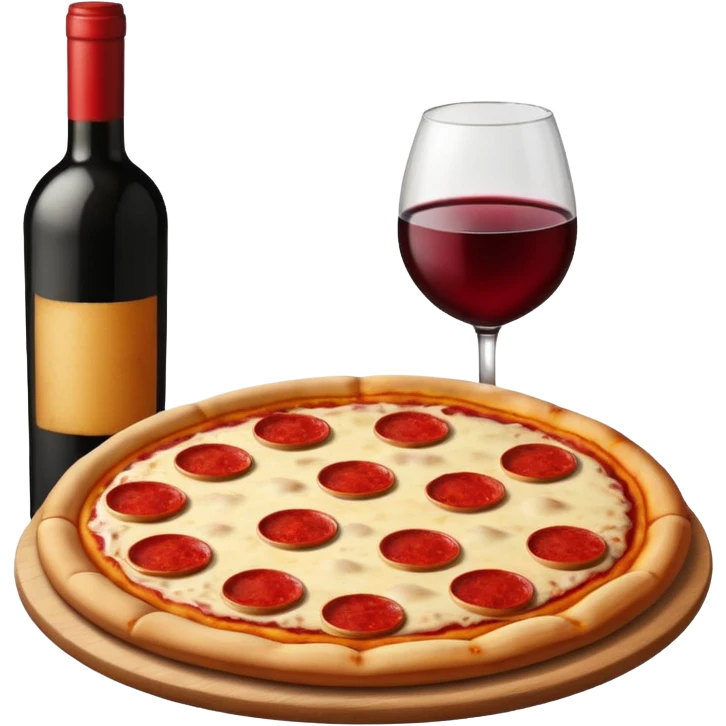 pizza with wine emoji
