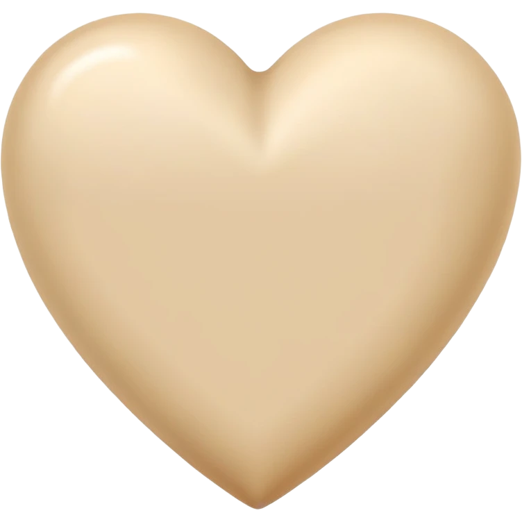 Corazón beig  emoji