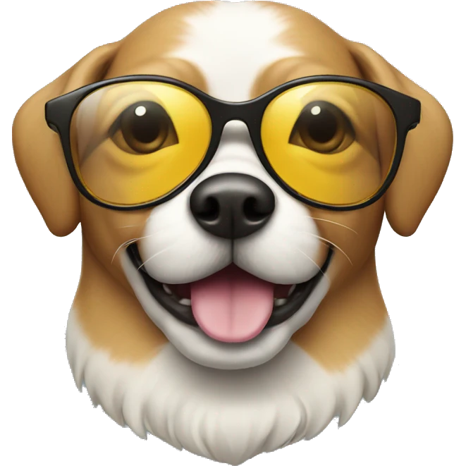 dog with sun glasses emoji