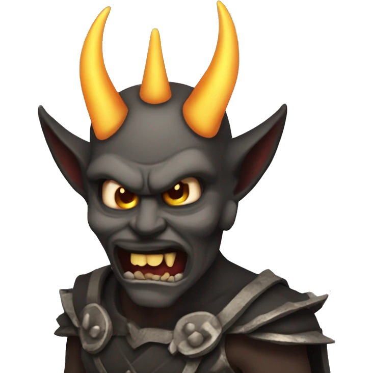 Demonio con corona emoji