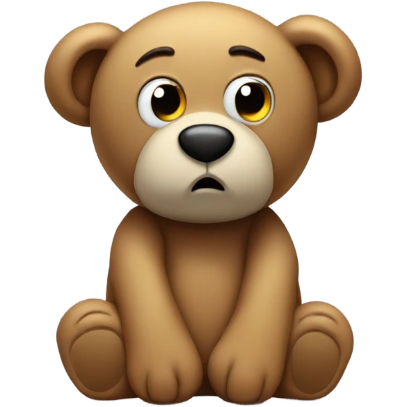 Bored Teddy bear  emoji