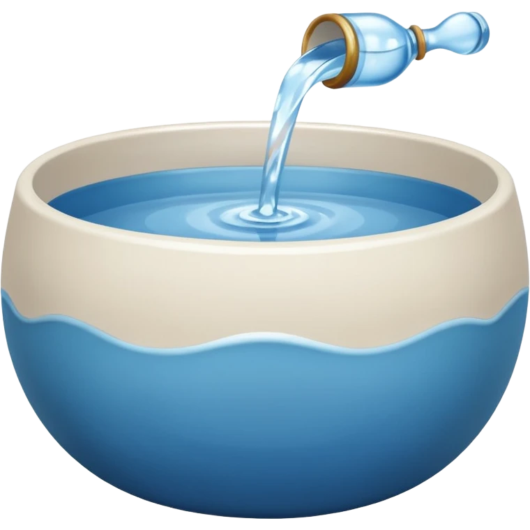 A simple water bowl emoji