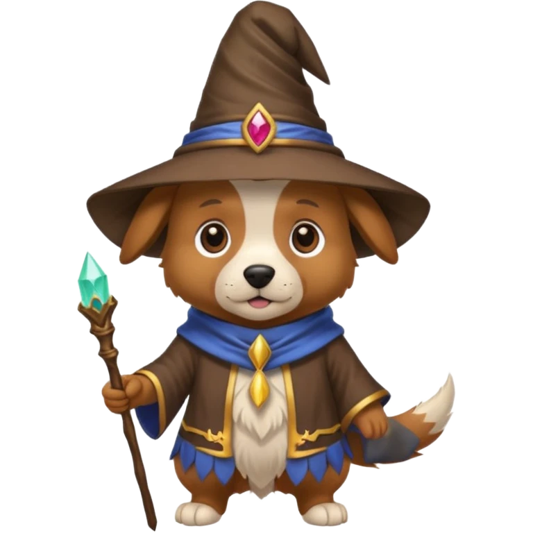 Dog wizard emoji