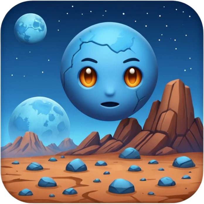 blue mars emoji