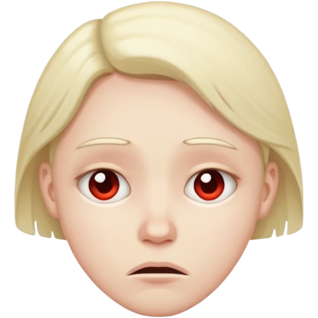 A maybe face with guilt  emoji