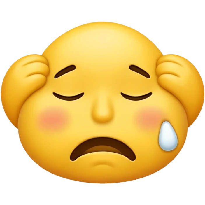 Yellow tired emodzi emoji