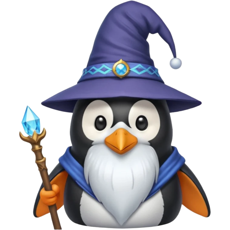 Penguin Wizard emoji