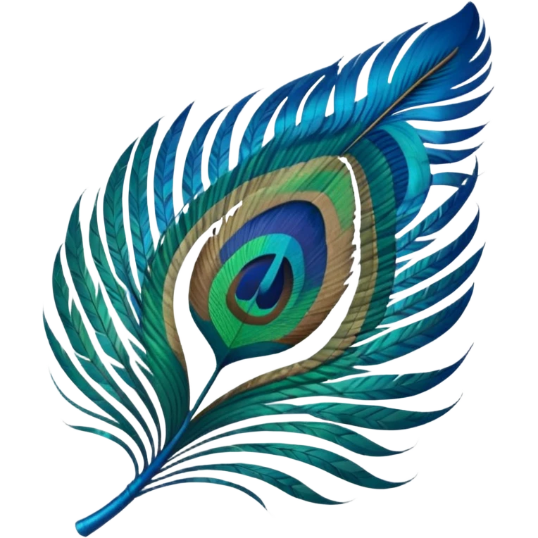 Peacock feather emoji