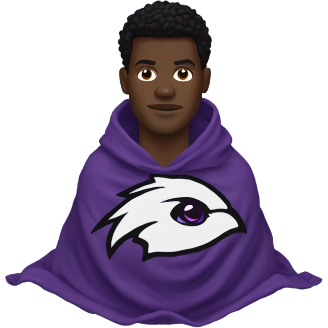 Lamar Jackson in a blanket  emoji