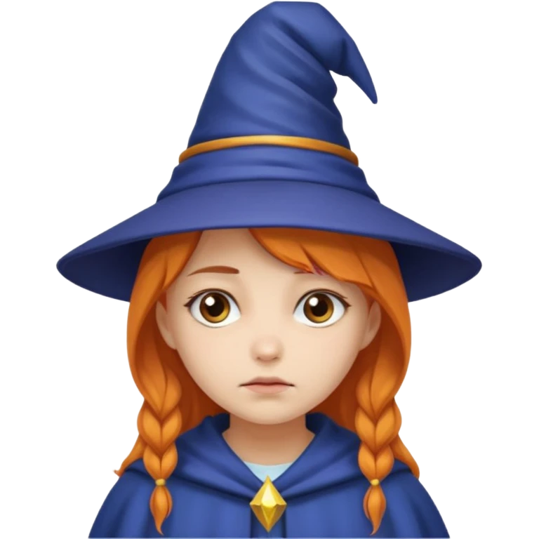 sad wizards in hat girl emoji