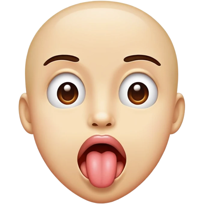 Sticking tongue out  emoji