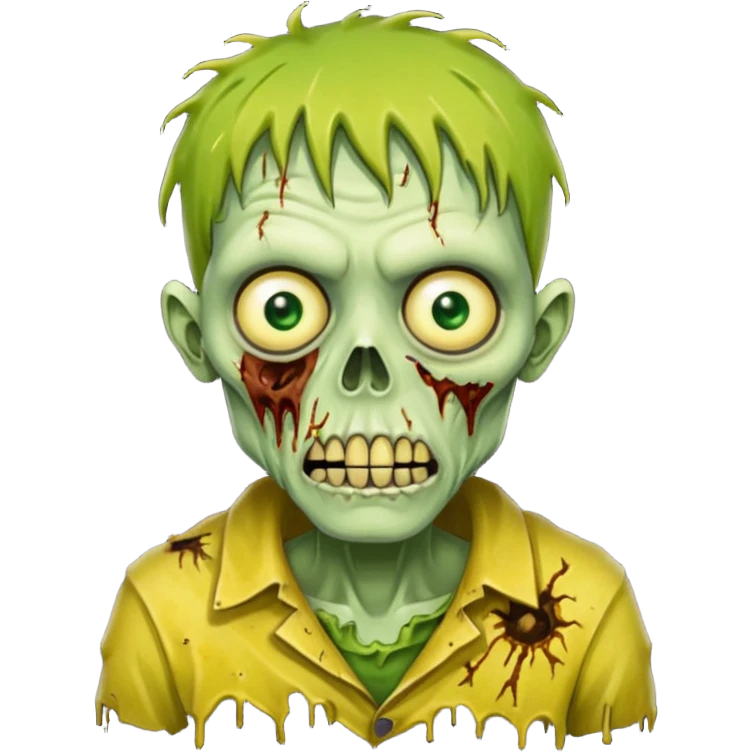 yellow zombie emoji