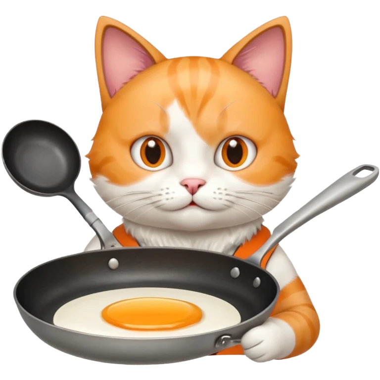 gatto con padella emoji